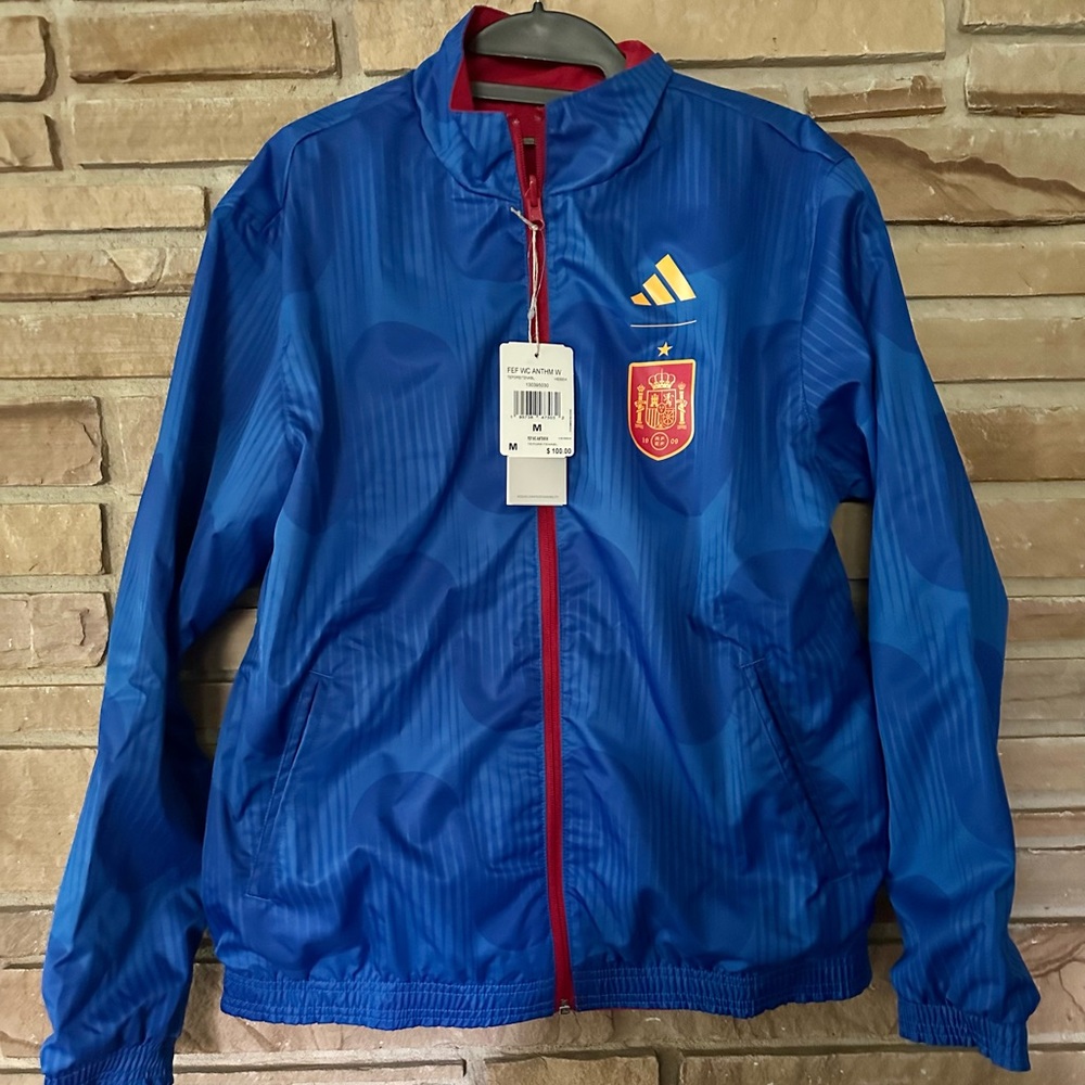 Women's Red Spain National Team Anthem AEROREADY
Reversible Full-Zip Jacket